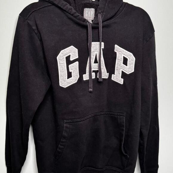 Gap black hoodie with gray letters - Picture 1 of 3